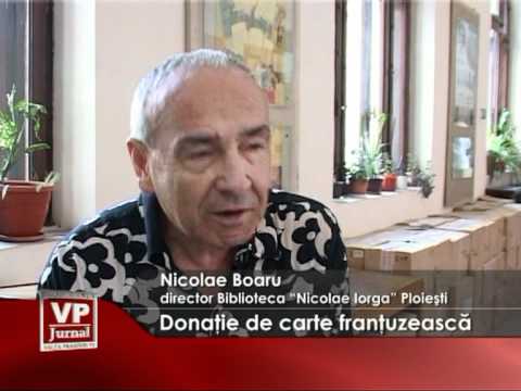 Donatie de carte frantuzeasca