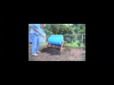 Rotating barrel for making compost in your garden