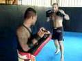 Padwork at the afternoon MMA class 240308