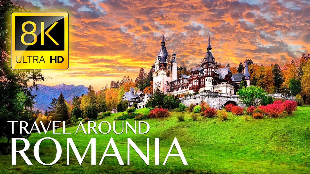 ROMANIA 8K • Beautiful Scenery, Relaxing Music & Nature Drone Video in 8K ULTRA HD