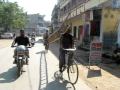 Ladder on two Bikes in Varanasi, India Ladder on two Bikes in Varanasi, India