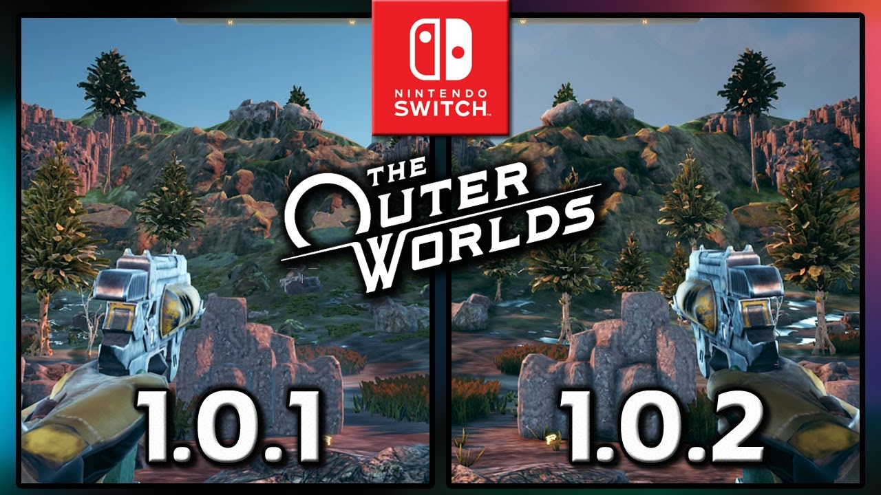The Outer Worlds for Switch | Patch 1.0.1 vs 1.0.2 |  Graphics Comparison & Frame Rate
