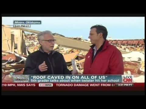 Oklahoma 5th grader talks about when tornado hit her elementary school (May 21, 2013)