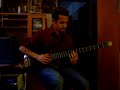 Me tapping my bass guitar.