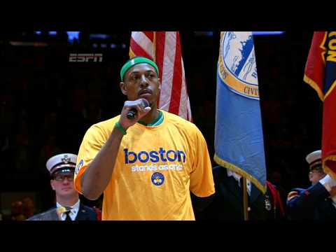 Carmelo Anthony and Paul Pierce Stand Together for Boston