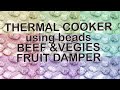 THERMAL PORTABLE COOKER ROAST BEEF VEGIES and FRUIT DAMPER