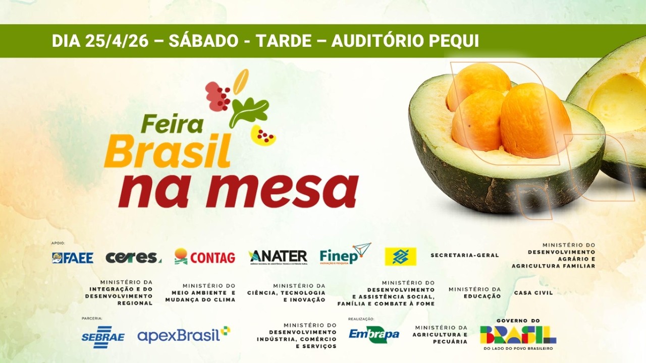 25/04 - Auditório Pequi - Tarde - Feira Brasil na Mesa - Eventos técnicos