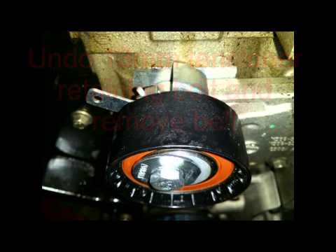 how to change timing belt zetec