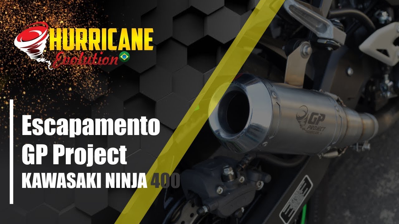 Capa do vídeo  Escapamento GP Project Kawasaki Ninja 400 2018 a 2022