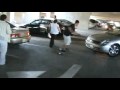 Kuwmaz Carve System:Skateboard Carves UPHILL @ 4 Level Parking Structure
