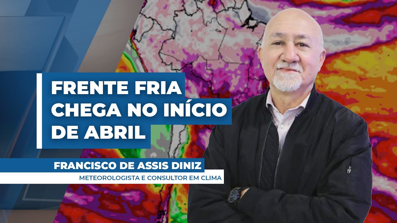 Início de abril deve vir com frente fria chegando pelo Sul do Brasil