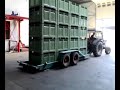 Paloxen naar plantage rijden