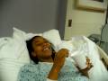 Me enduring contractions after inducing labor