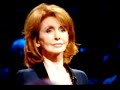 jane asher conducts elgar's cello concerto.
the three remaining student conductors must conduct a concerto with world renowned soloists - violonist tasmin little, cellist natalie clein and pianist nikolai demidenko - as well as a piece of orchestral music of their own choosing. the judges - sir roger norrington, dominic seldis, zoe martlew and guest judge international violin virtuso maxim vengerov - rate their performances before the bbc concert orchestra votes one student out. the remaining two contestants both must conduct the 1st movement of beethoven's 5th symphony.