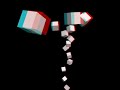 Anaglyph Blocks Flying at You (need 3d Glasses)
