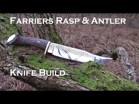 knife - My first attempt at a real knife, forged from a farriers rasp. This is the first step, next I will try and find a nice handle and bit of brass for the bolster.