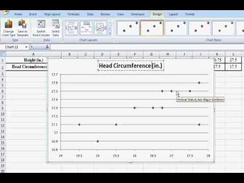 how to draw x-y graph in excel 2007