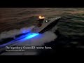 OceanLED underwater lights displaying the infamous rooster flame on a 33\