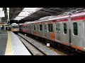 溝の口駅を出発する東急電鉄6000系