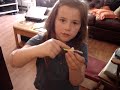 Explaining her sculpey prism Explaining her sculpey prism