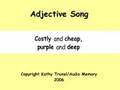 Adjective Song
