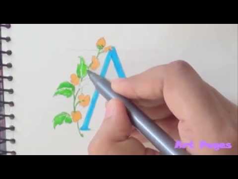 how to draw fancy letter c