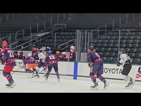 24 Elite Prospects Pre-Draft Showcase, - Michigan State University - Munn Arena - Played Defense - # 5 Blue