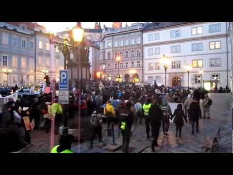 Stop ACTA. Protest in Prague 2.2.2012