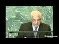 Mahmoud Abbas launches UN Palestine statehood bid