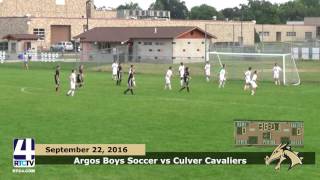 Argos Boys Soccer vs Culver Cavaliers