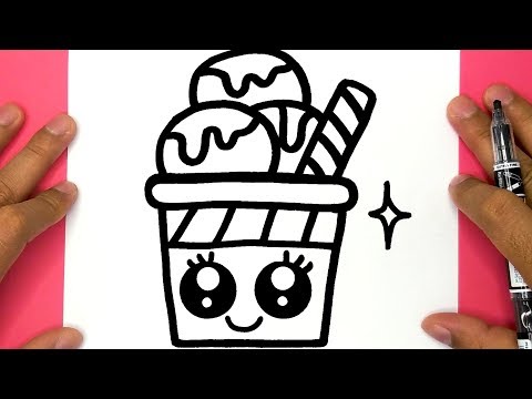 video-linktoworks-How to Draw a Cute Ice Cream and Coloring, Draw Cute Things