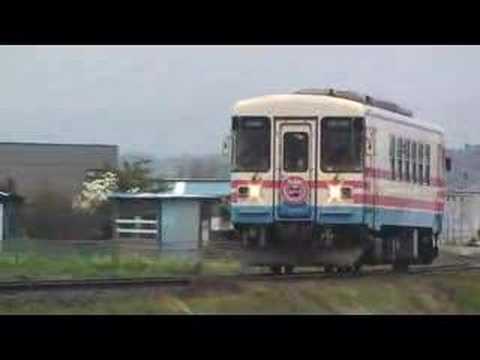 【三木鉄道】ミキ300形103石野駅到着（080330）