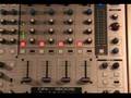 DJ Mixer Settings - Main, Gain, PFL lights & Faders.