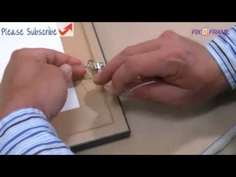 how to fasten picture frame corners