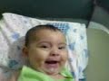 Carolzinha dando sorris�o.