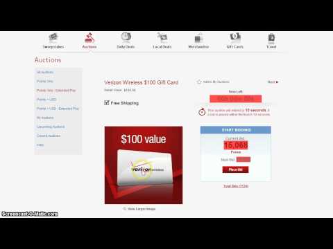 how to bid on verizon smart rewards