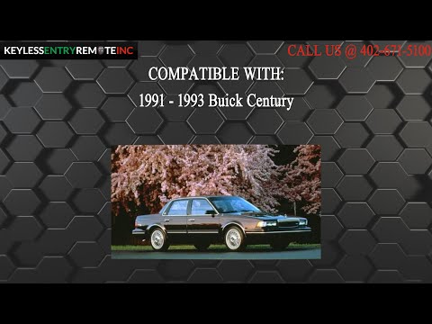 How To Replace Buick Century Key Fob Battery 1991 1992 1993