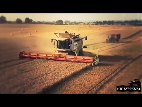 Hochleistungsmähdrusch Weltrekord mit Claas Lexion 600