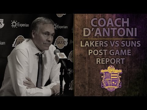 Video: Lakers vs Suns: D'Antoni On Frustrations, Kobe Playing With Nick Young