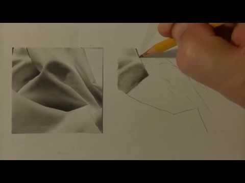 video-linktoworks-HOW TO DRAW Fabric Folds | Realistic Graphite Drawing ...