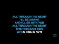 All Through The Night (Karaoke)