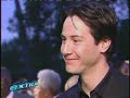 a news clip from extra tv about how keanu is finally opening up about his painful personal life.