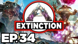 Ark Extinction Ep 33 Titan Dinosaurs Cave Research Crop Gardener Modded Dinosaurs Gameplay Minecraftvideos Tv