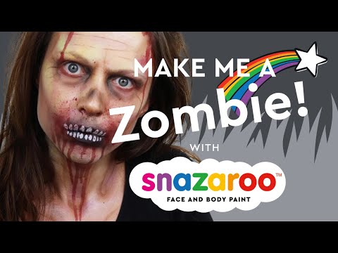 how to paint a zombie face