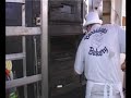 Bakerman is baking bread - a master baker at work