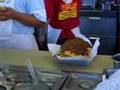 The Hat Pastrami Chili Cheese Fries with Pickles and Tomato