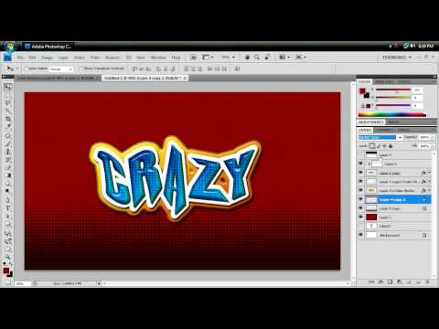 Text Effects (Part 2/2) - Photoshop CS4 Advanced Tutorial HD