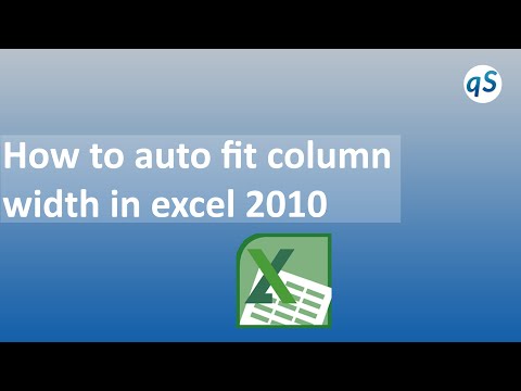 how to set column width in excel
