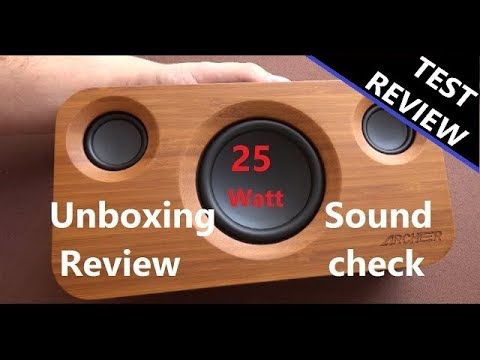 Bluetooth Lautsprecher Subwoofer 25 Watt Unboxing Test Archeer 320A