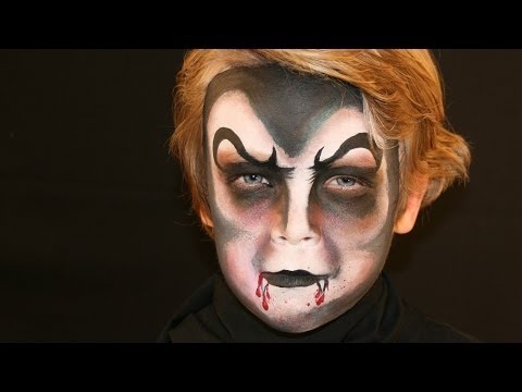 how to paint a vampire face